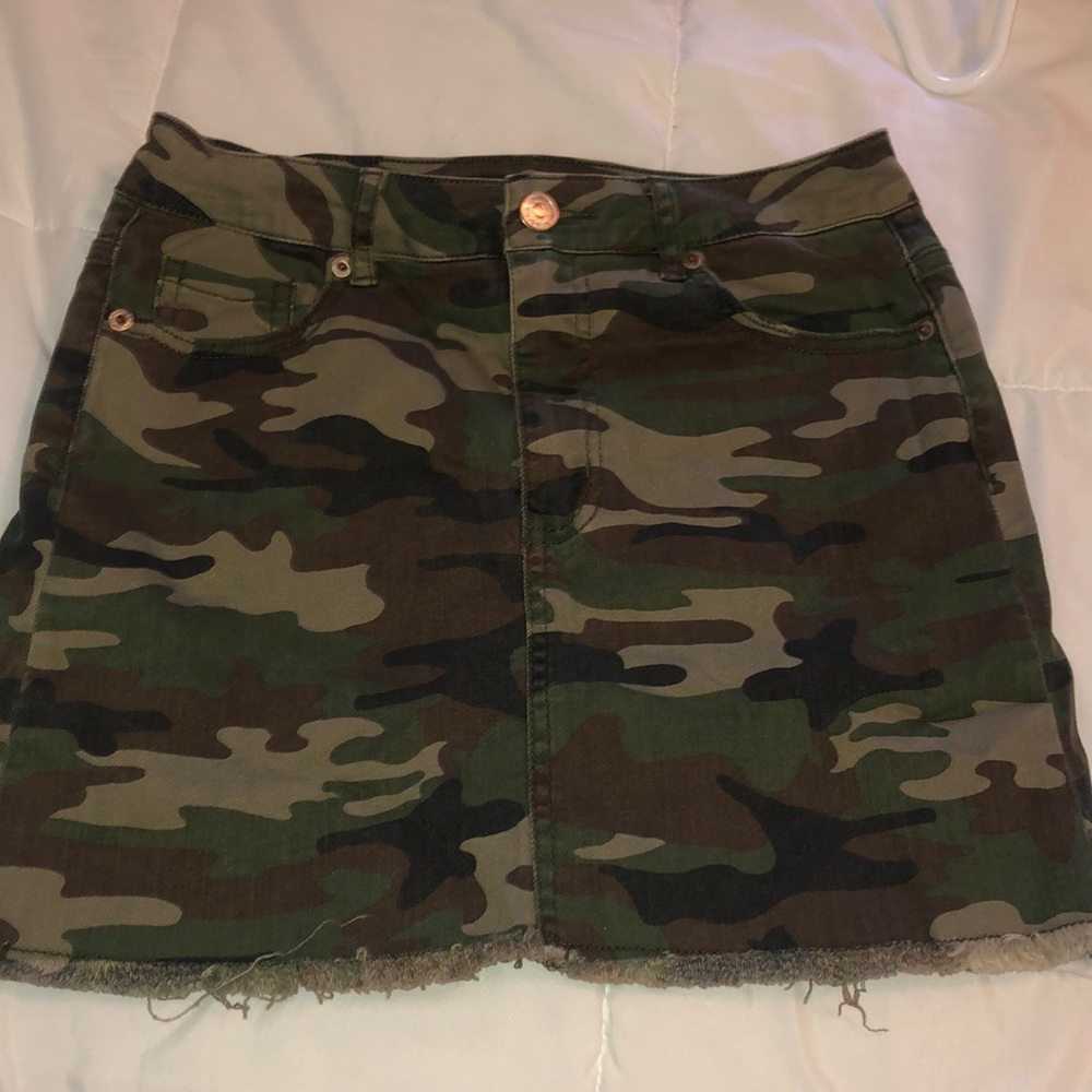 Women’s camo mini skirt